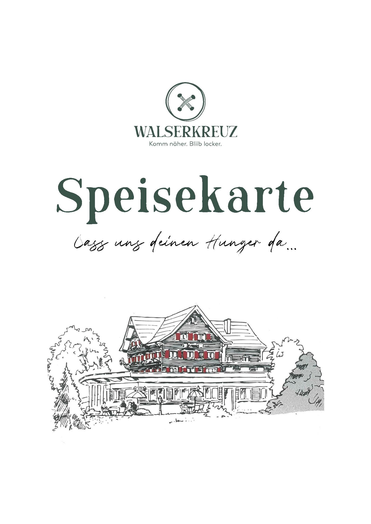 Speisekarte Walserkreuz in Hirschegg, Seite 16