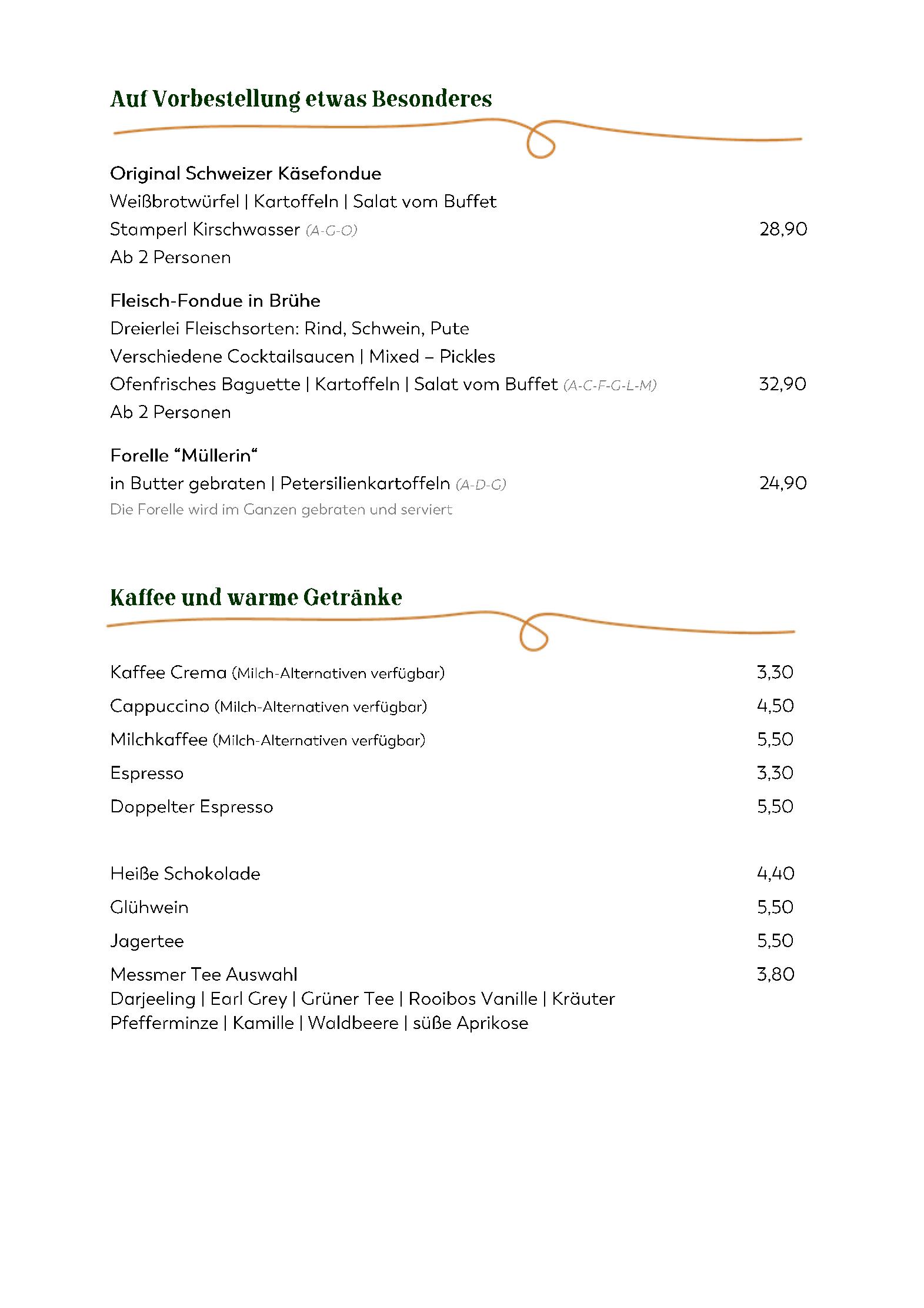Speisekarte Walserkreuz in Hirschegg, Seite 10