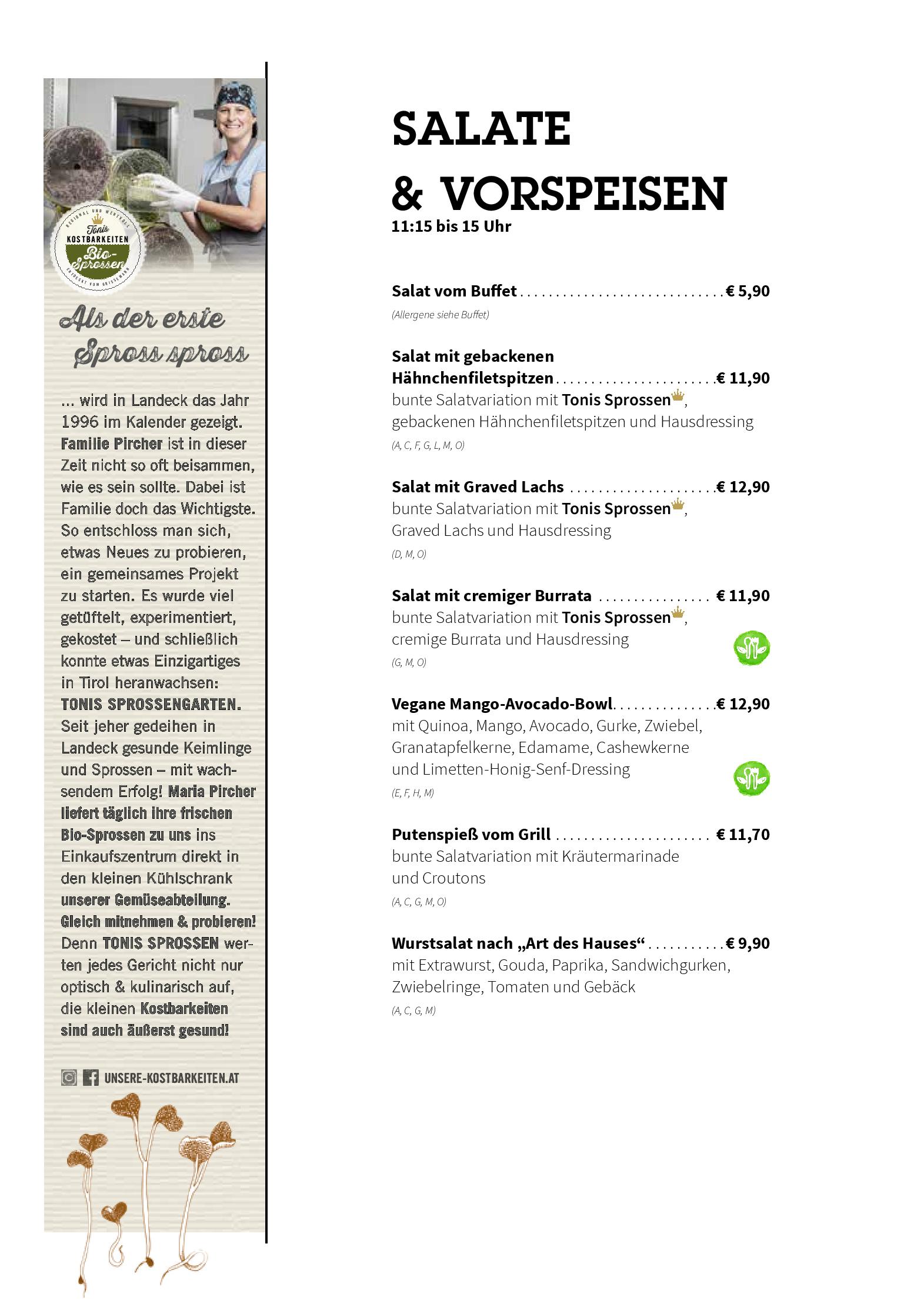 Speisekarte Der Grissemann in Zams, Seite 15