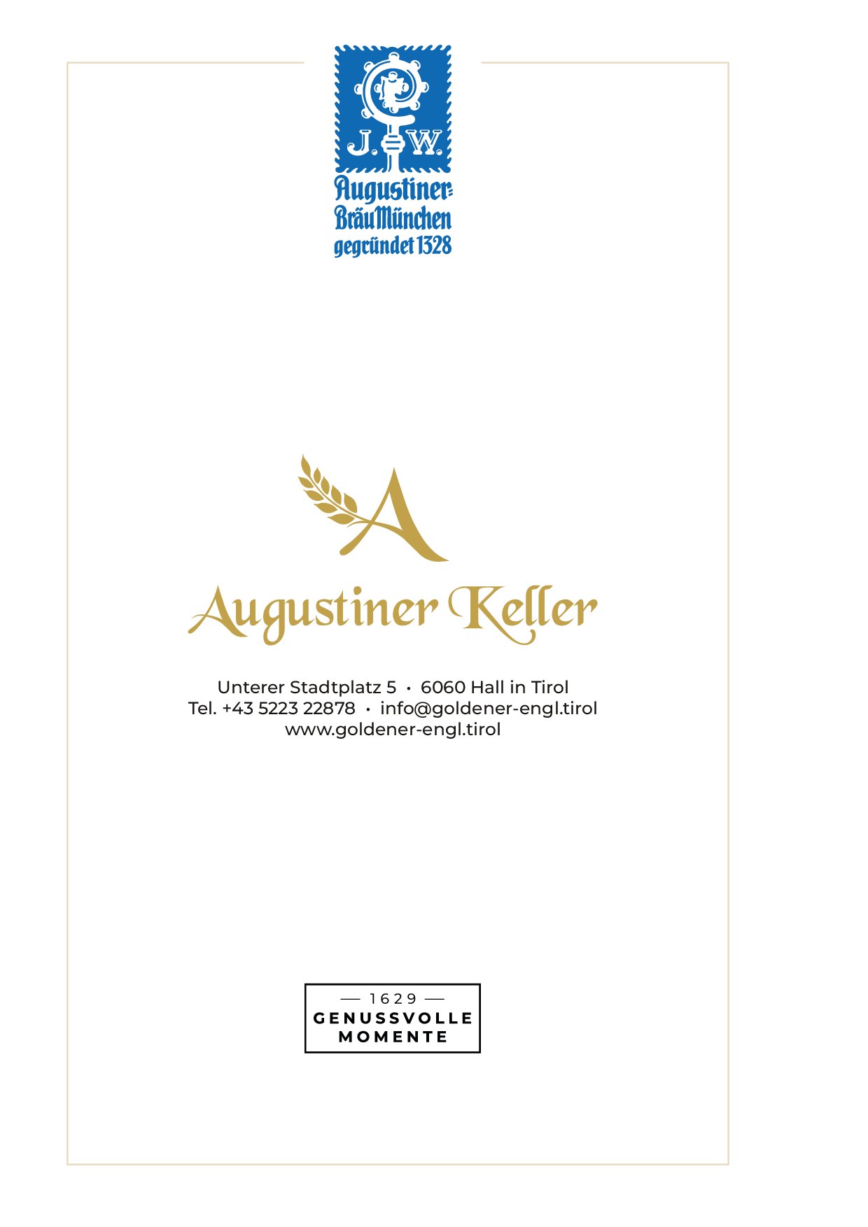 Speisekarte Augustiner Keller Hall in Tirol in Hall in Tirol, Seite 6
