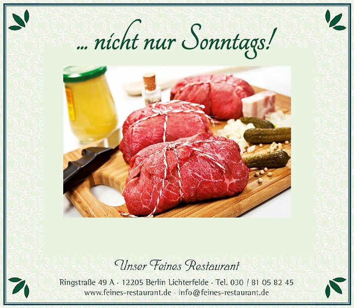 Unser Feines Restaurant!